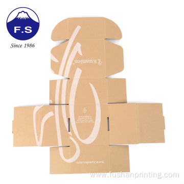 Both side printing kraft corrugated paper shipping box